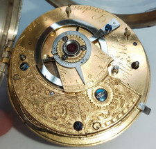 Alex HARE LONDON English Fusee CYLINDER Pocket Watch 1800 running well