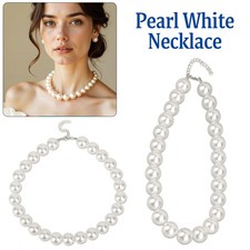 18mm vintage round - large, white