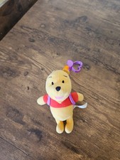 Vintage Disney Plush Winnie Backpack Bouncer Clip Talks Sounds when Bouncing