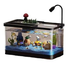 20L Aquarium Fish Tank with Light & Pump | Betta Shrimp Goldfish Starter Kit
