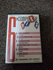 6 COMPUTER HITS Commodore 64 Games Cave Fighter Heores of Khan Vintage C64 S5