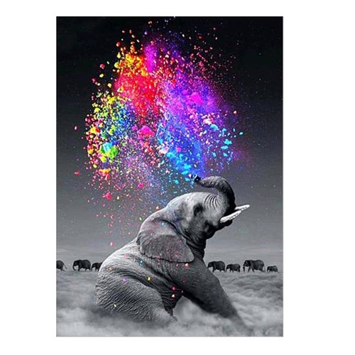 Diamond painting elephant - diamond,