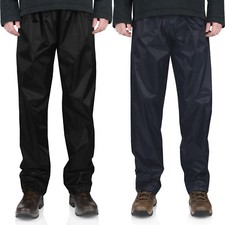 Mens Ladies Waterproof Over Trousers Windproof Hiking Motorcycle Rain Pants Lot