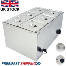 6 Pans Electric Bain Marie Wet