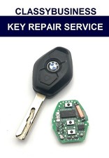 BMW E46 E39 E38 3 5 7 Z3 M3 M5 diamond sealed key fob repair battery replacement