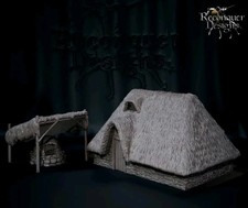 28mm Medieval Thatched House 3