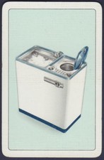 Playing Cards Single Card Old Vintage HOOVER Retro WASHING MACHINE Advertising A
