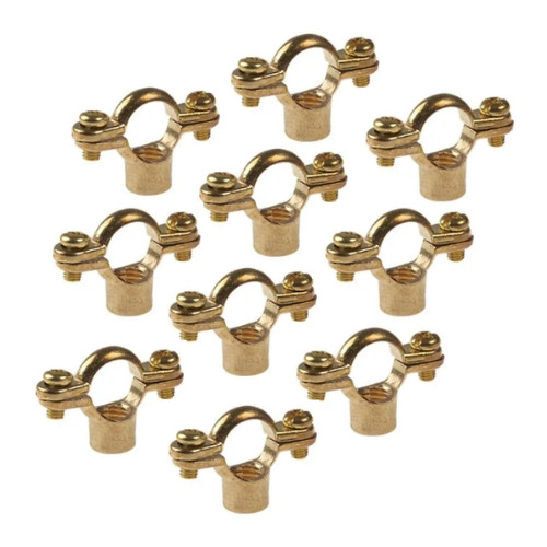 Brass munsen ring pipe clamp - brass,