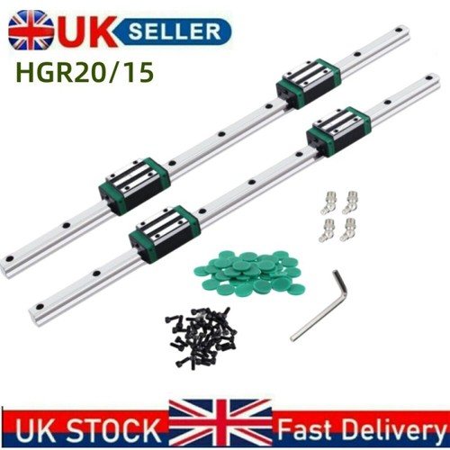 New 2pcs hgr15 linear guide - new,