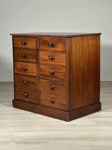Antique mahogany bank - bank, of