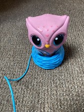 Owleez Flying Baby Owl Interactive Toy with Lights & Sounds Pink spinmaster