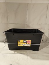 15L Coral Plastic Paint Scuttle Container, Metal Handle Paints & Paste 15 Litre