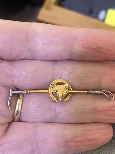 Antique 9ct gold - antique, fox
