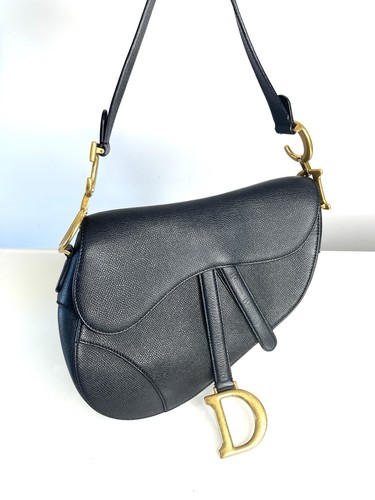 Dior saddle black leather - dior,