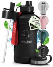 Leakproof Stainless Steel Water-bottle ACTIVE FLASK 2.2L black