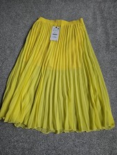 Zara yellow pleated - skirt, new