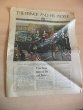 birmingham post OLD VINTAGE ORIG NEWSPAPER supp july 1969 1960S PRINCE CHARLES