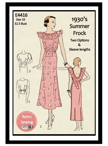 1930 sewing pattern for - 1930's, a