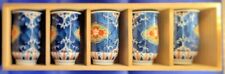 5 Boxed Vintage Imari Japanese tea cups