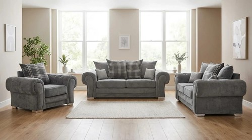 Verona grey fabric - grey,