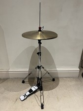 Double Braced Hi Hat Stand With Clutch + 14" Hi Hat Cymbals