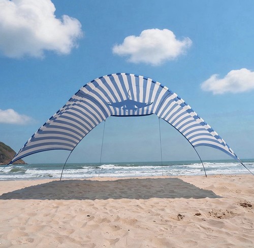 Beach wind powered shade - beach, wind-powered