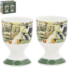 Ceramic Egg Cups Collie &