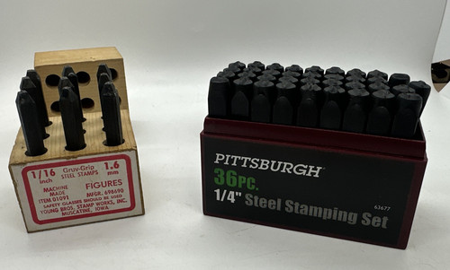 Metal letter punch set - metal,