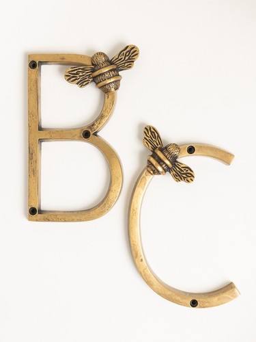 Bee house number - bee, inch