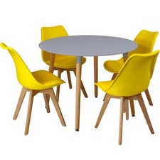 Circular Dining Table Set 4