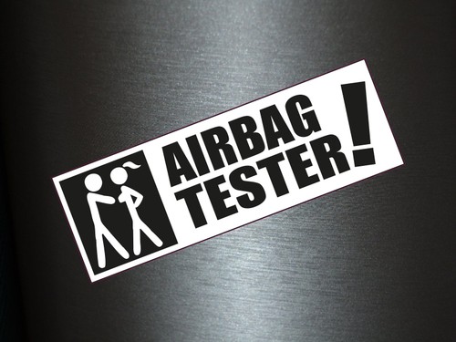 Sticker airbag tester car - sticker,