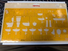 Various Rotring Letter Stencils and Drawing Templates