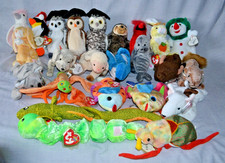 23 x Ty Beanie Babies Retired Animal Zoo Plush Toy Bundle Collectibles