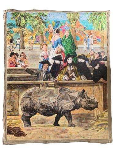 Exhibition rhinoceros - of, a