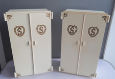 Pair Of Vintage 1970's Sindy Wardrobes