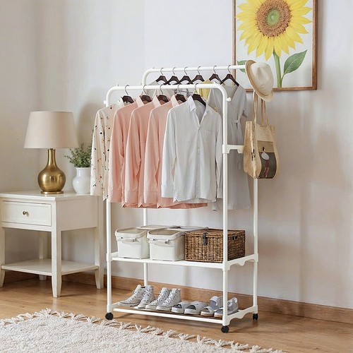 Heavy duty double clothes rail - heavy,