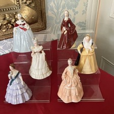 JOB LOT OF 6 FRANKLIN PORCELAIN BELLES OF THE MASQUERADE FIGURINES