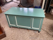 Wooden Ottoman Storage Castors