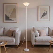 175CM Tall Domed Bell Lampshade Floor Lamp Uplighter Up Lighting Modern Bedroom