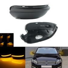 L+R Amber LED Wing Mirror Turn Indicator Light Dynamic For VW Scirocco Passat B7