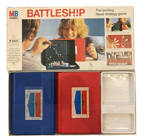Vintage battleship board game - board,