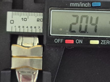 Ebel Classic Wave Double Deployment Band Butterfly Buckle G&S 21mm Case Lugs