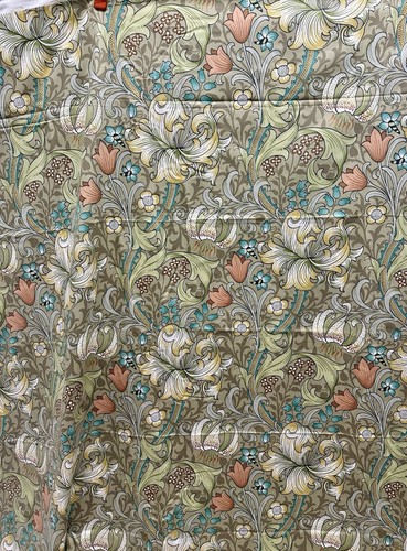 Vintage fabric golden - golden, lilly