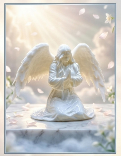 Praying angel model decoration - praying,