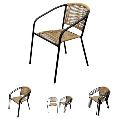Beige garden rope chairs - beige,