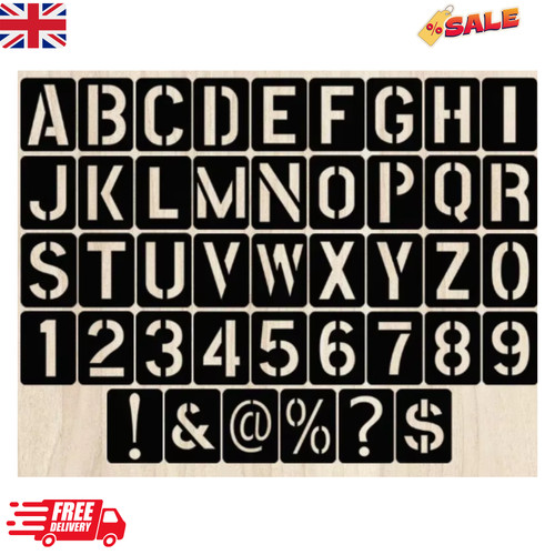 Pcs letter stencils large - letter,