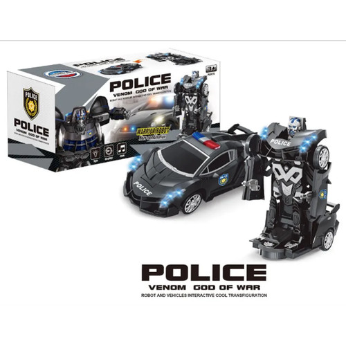 Transformer police car toy - police,