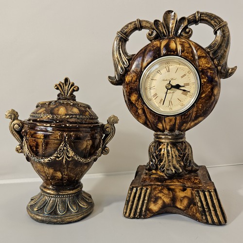 Vintage winchester clock urn - clock,
