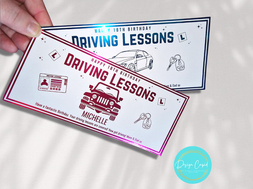 Driving lessons gift - lessons,