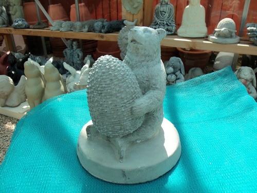 Concrete garden ornament - garden,